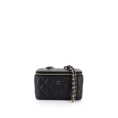 sac vanity chanel noir|Chanel handbags outlet.